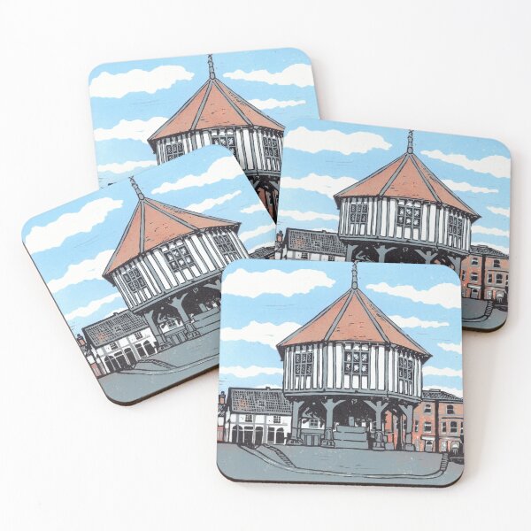 Item preview, Handmade Linoprint of Market Cross, Wymondham, Norfolk designed and sold by Linocut Lain.