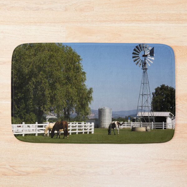 Item preview, Horses at California vineyard designed and sold by OrcaNature.