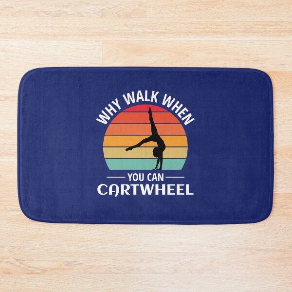 Artikelvorschau, Gymnastik Turnerin Backflip Tanzsport Vintage Retro entworfen und verkauft von TastefulTees.