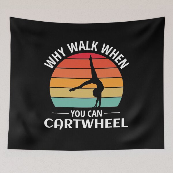 Item preview, Gymnastics Gymnast Backflip Dance Sports Vintage Retro designed and sold by TastefulTees.