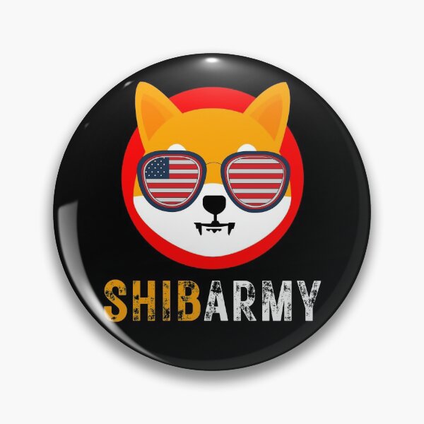 Item preview, Shiba Army, Shiba Inu Coin With Sunglasses with USA flag designed and sold by RE PIXEL.
