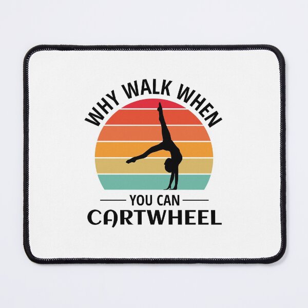 Item preview, Gymnastics Gymnast Backflip Dance Sports Vintage Retro designed and sold by TastefulTees.