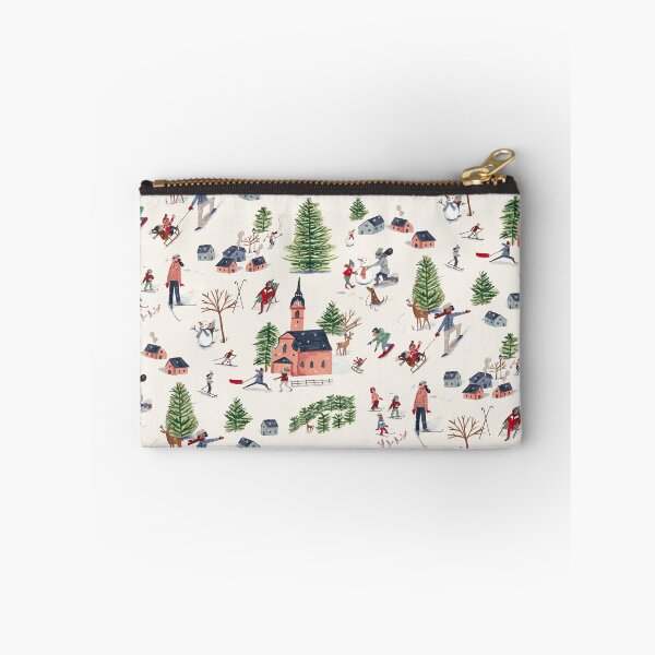 Item preview, Cute alpine skiing lodge cosy chalet winter landscape designed and sold by Caroline Bonne Müller.