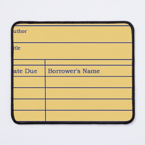 Item preview, Library Due Date Slip designed and sold by rukhimonster.