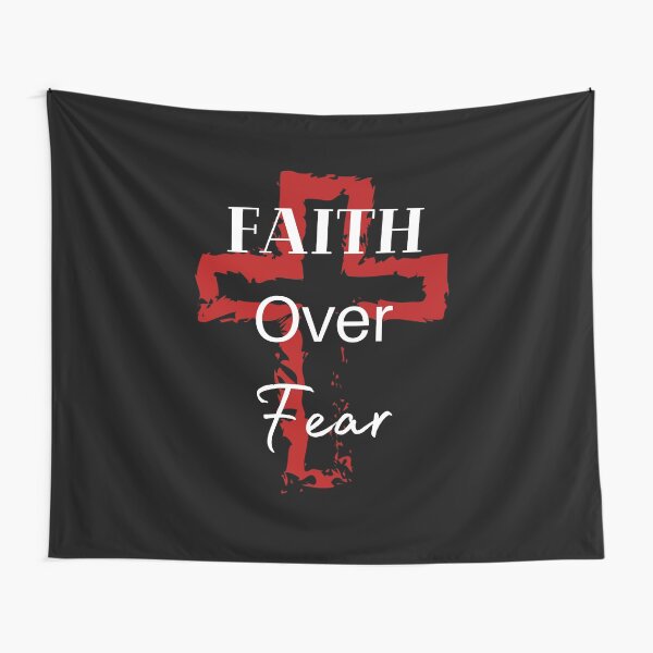 Item preview, Faith Over Fear - Red Cross designed and sold by SilkenDove.