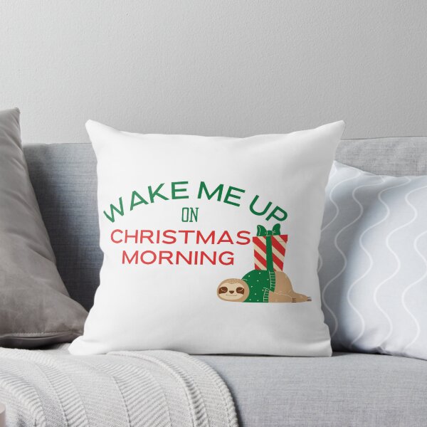 Item preview, Wake Me Up on Christmas Morning Funny Trending Christmas Gift Stickers and Shirts designed and sold by BoomDesignsUS.