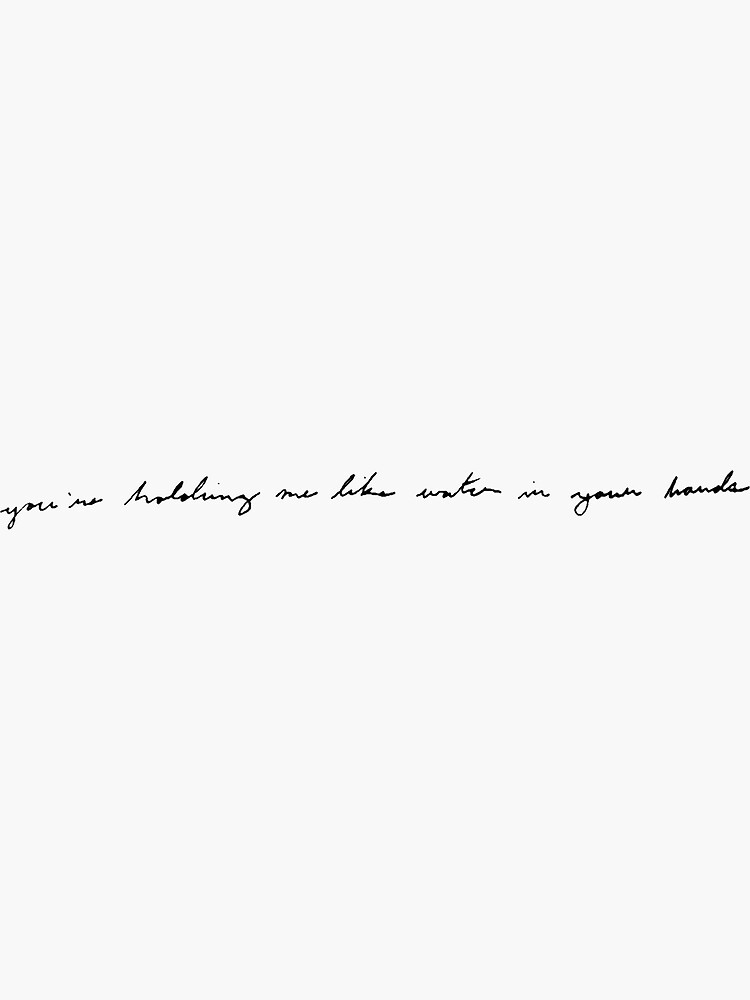 "You