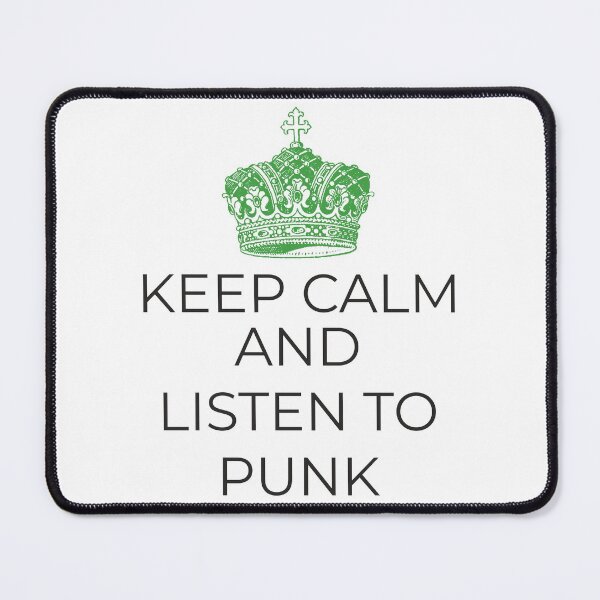 Item preview, Keep Calm and Listen to Punk - tee shirt designed and sold by hardscuffle.