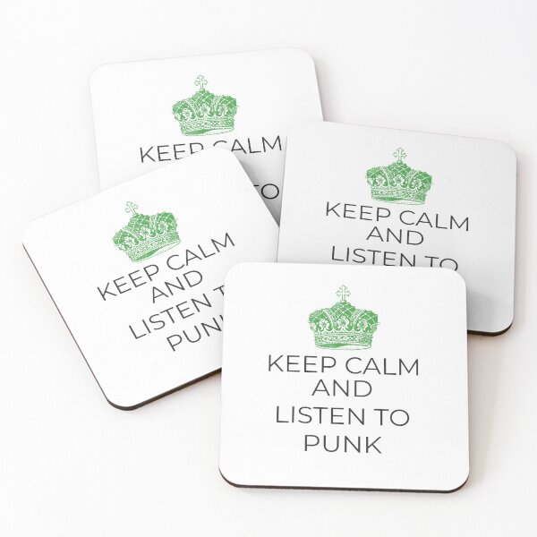Item preview, Keep Calm and Listen to Punk - tee shirt designed and sold by hardscuffle.