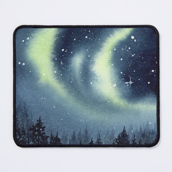 Item preview, Green Northern Lights designed and sold by Threeleaves.