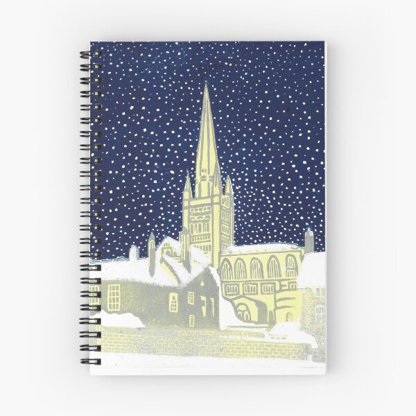 Item preview, Norwich Cathedral in Winter designed and sold by Linocut Lain.
