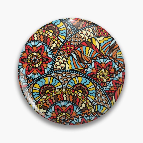 Item preview, Floral Mandala Glass Mural designed and sold by deepgoa.