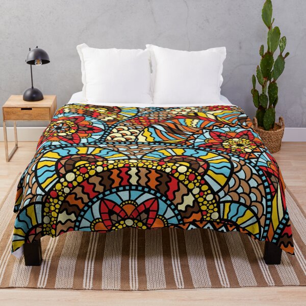 Item preview, Floral Mandala Glass Mural designed and sold by deepgoa.