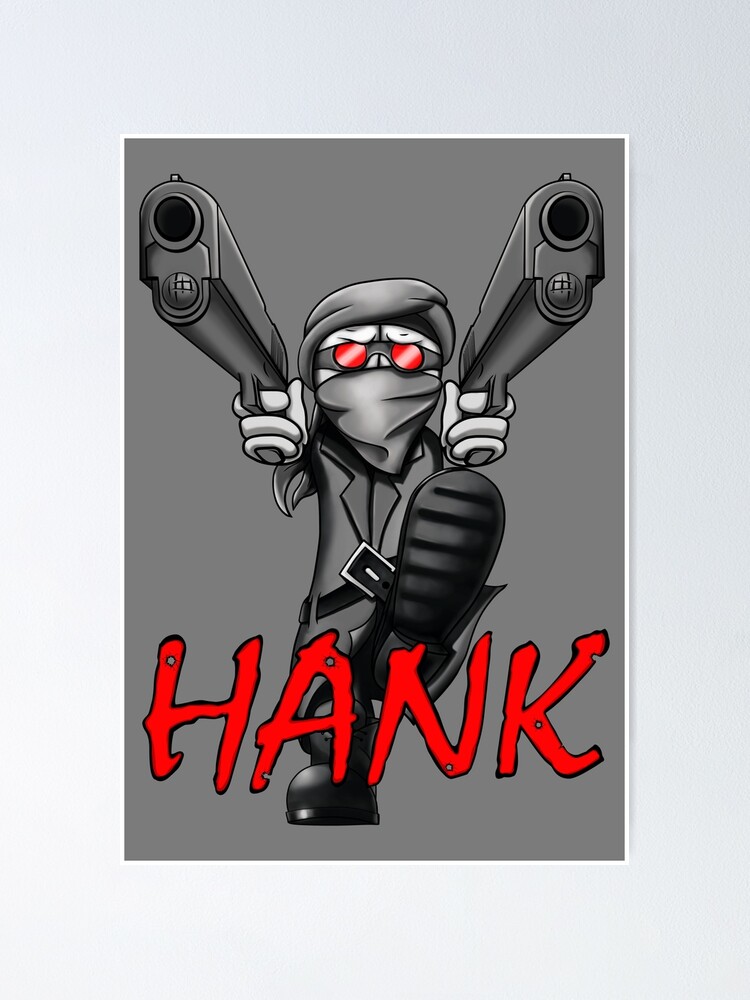 fnf madness combat hank graffiti - Hank - Posters and Art Prints