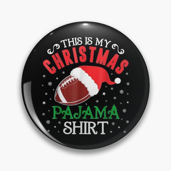 Item preview, This Is My Christmas Pajama Shirt Funny Santa Football Team designed and sold by diesonlost.