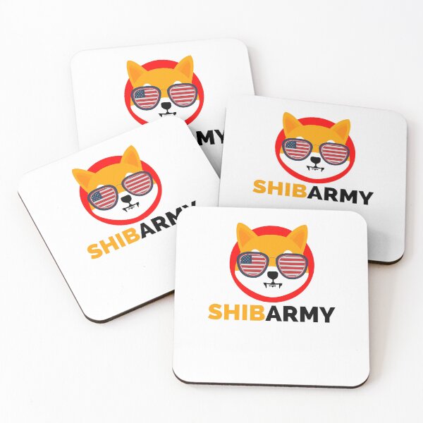 Item preview, Shiba Army, Shiba Inu Coin With Sunglasses with USA flag designed and sold by RE PIXEL.