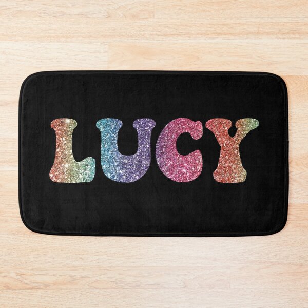 Aperçu de l'œuvre Lucy Rainbow Glitter Custom Name créée et vendue par craftswithfeee.