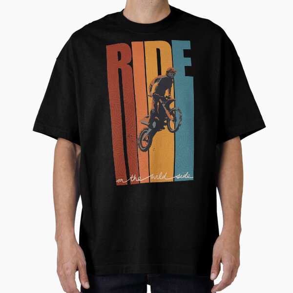 Item preview, Motorcross Retro Ride On The Wild Side poster designed and sold by SFDesignstudio.