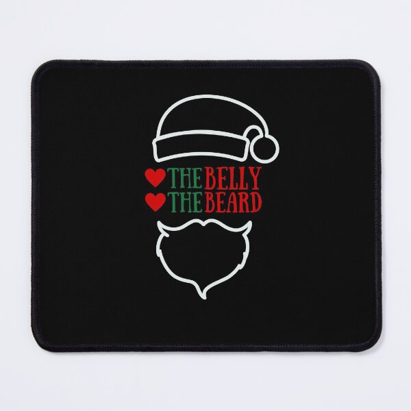 Item preview, Love the Belly Beard Santa Funny Trending Christmas Gift Stickers and Shirts designed and sold by BoomDesignsUS.