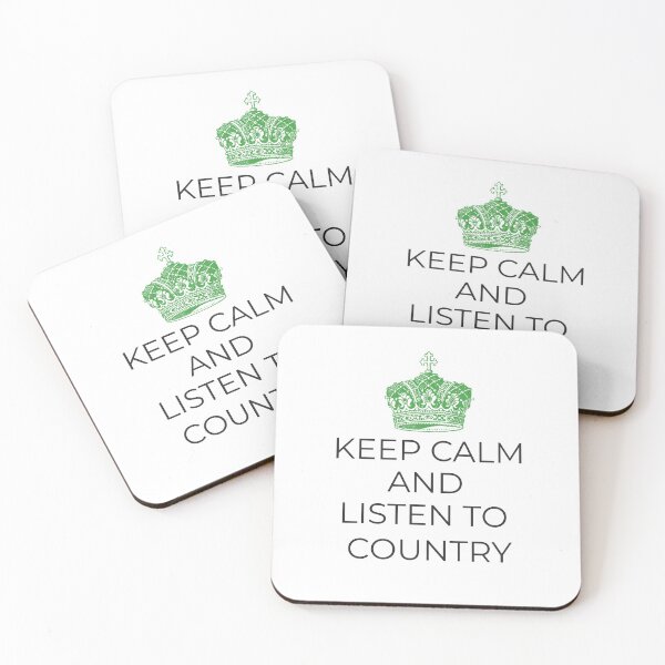 Item preview, Keep Calm and Listen to Country- tee shirt designed and sold by hardscuffle.