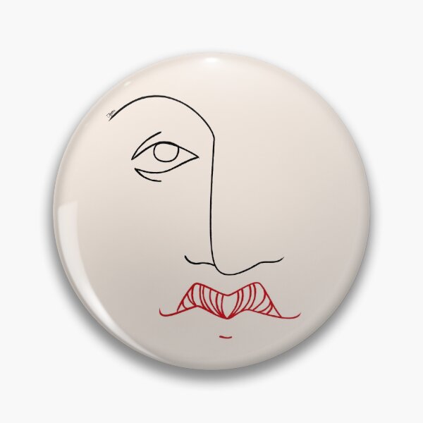 Item preview, Line Portrait with Red Lips designed and sold by ilaviuart.