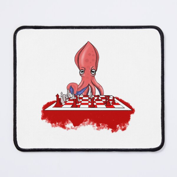 Item preview, squid playing chess designed and sold by adrart7.