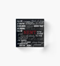 Memorial to Newt Acrylic Block