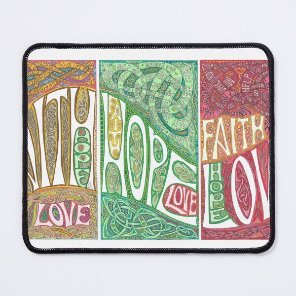 Item preview, Faith, Hope, Love - Triptych designed and sold by Lindisfarne Scriptorium.