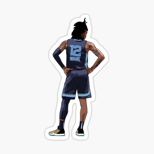 Ja Morant Teal Jersey Dunk premium T-Shirt in Taglie Uomo S-3XL in