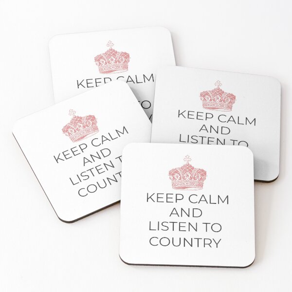 Item preview, Keep Calm and Listen to Country- tee shirt designed and sold by hardscuffle.