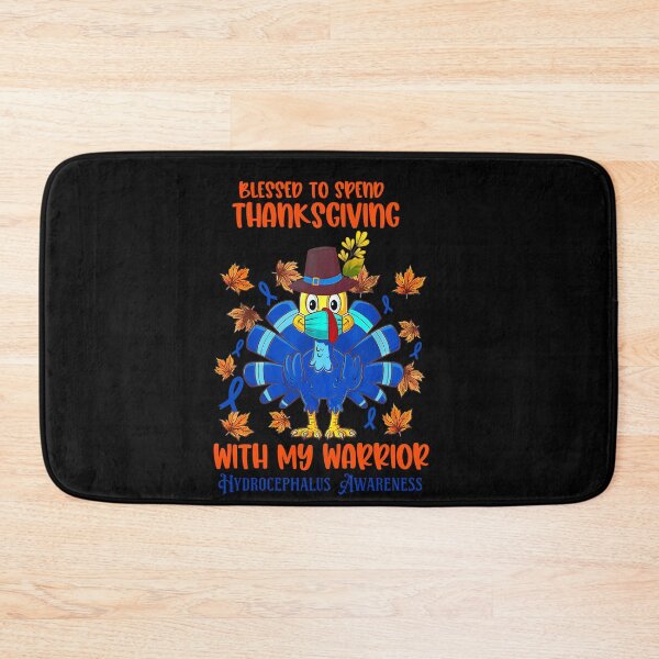 Item preview, Blessed to spend thanksgiving with my warrior hydrocephalus Awareness  - hydrocephalus awareness month  designed and sold by Designs Of all kinds.