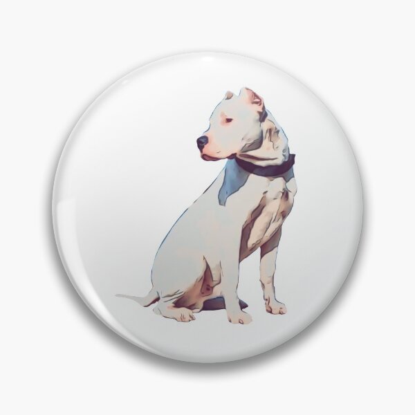 Item preview, Cartoon Dogo Argentino Sitting design designed and sold by BayRosePets.