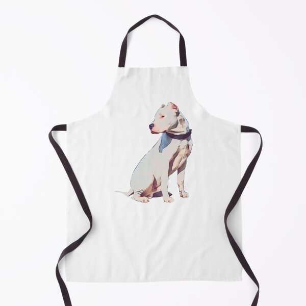 Item preview, Cartoon Dogo Argentino Sitting design designed and sold by BayRosePets.