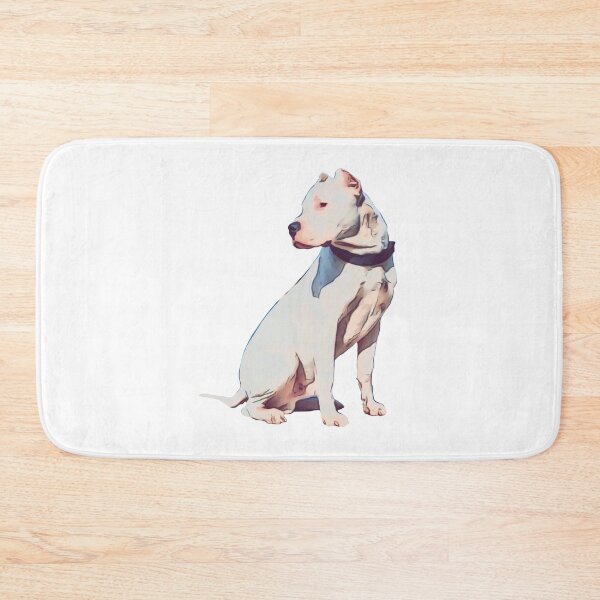 Item preview, Cartoon Dogo Argentino Sitting design designed and sold by BayRosePets.