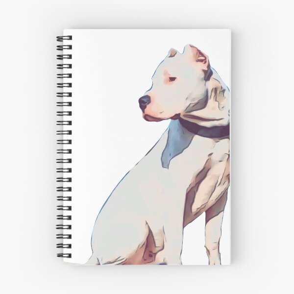 Item preview, Cartoon Dogo Argentino Sitting design designed and sold by BayRosePets.
