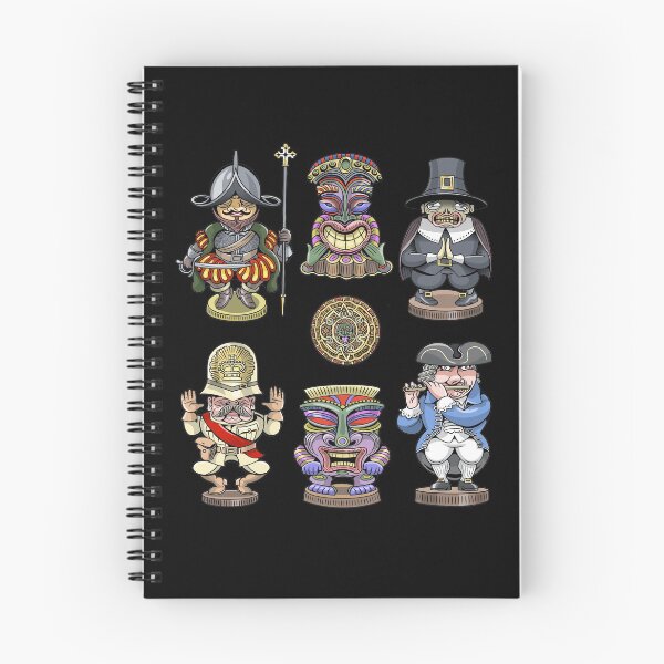 Item preview, Colonist Tikis designed and sold by MacKaycartoons.
