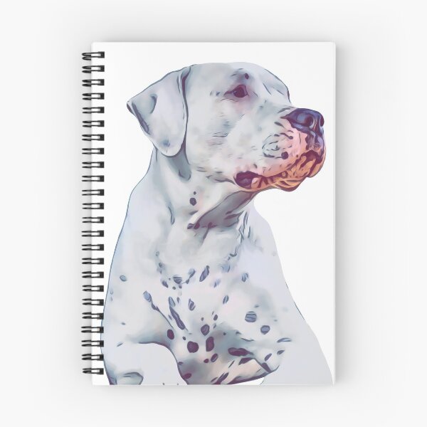 Item preview, Cartoon Dogo Argentino Sitting Down design designed and sold by BayRosePets.