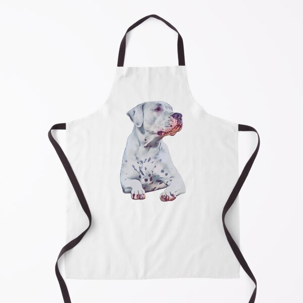 Item preview, Cartoon Dogo Argentino Sitting Down design designed and sold by BayRosePets.
