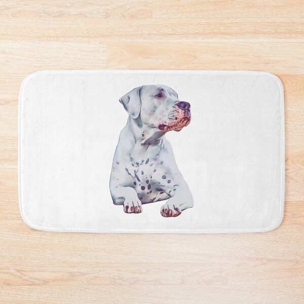 Item preview, Cartoon Dogo Argentino Sitting Down design designed and sold by BayRosePets.