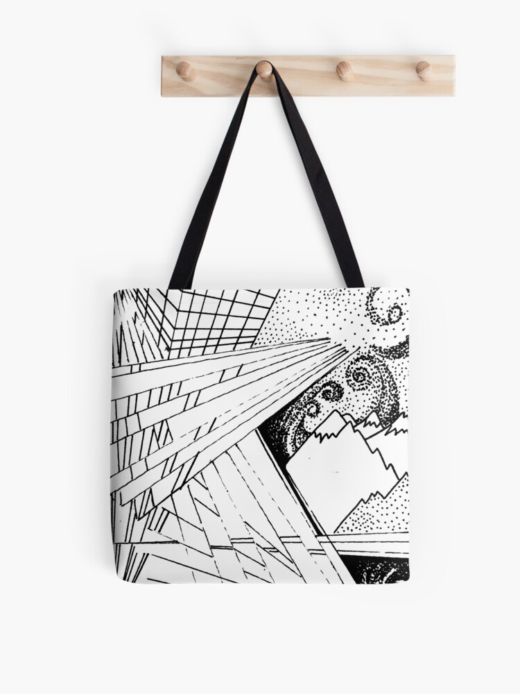 Thumbnail 1 of 2, Tote Bag, Skyline Stars and Slopes designed and sold by LittleLotte.
