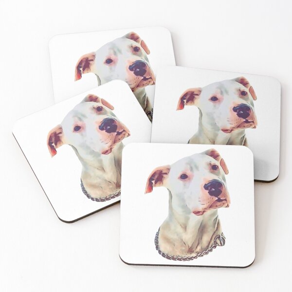 Item preview, Young Cartoon Dogo Argentino Head design designed and sold by BayRosePets.