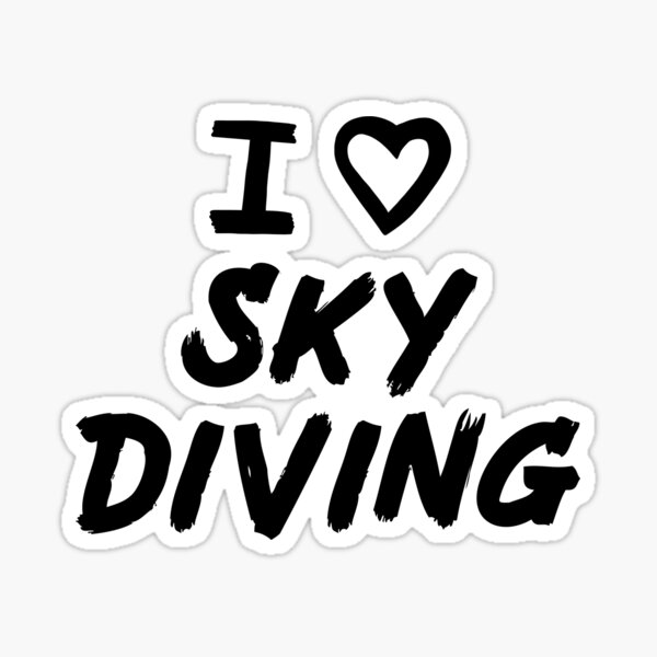 i-love-sky-diving-for-sky-diving-fans-sticker-for-sale-by-mochi