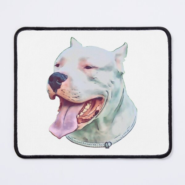 Item preview, Cartoon Dogo Argentino Head design designed and sold by BayRosePets.