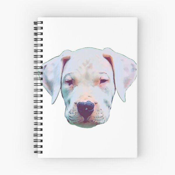 Item preview, Cartoon Puppy Dogo Argentino Head design designed and sold by BayRosePets.