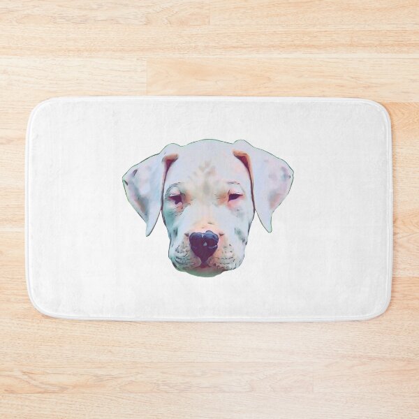 Item preview, Cartoon Puppy Dogo Argentino Head design designed and sold by BayRosePets.