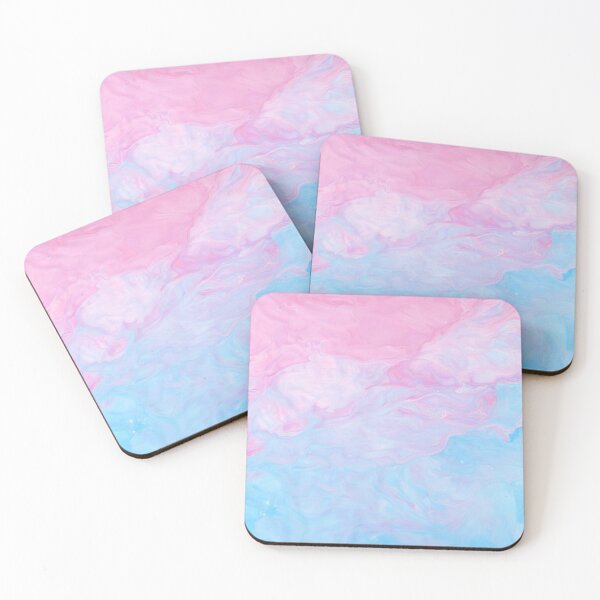 Item preview, Pink Blue Watercolor Blended Abstract  designed and sold by ArtistPlayStore.