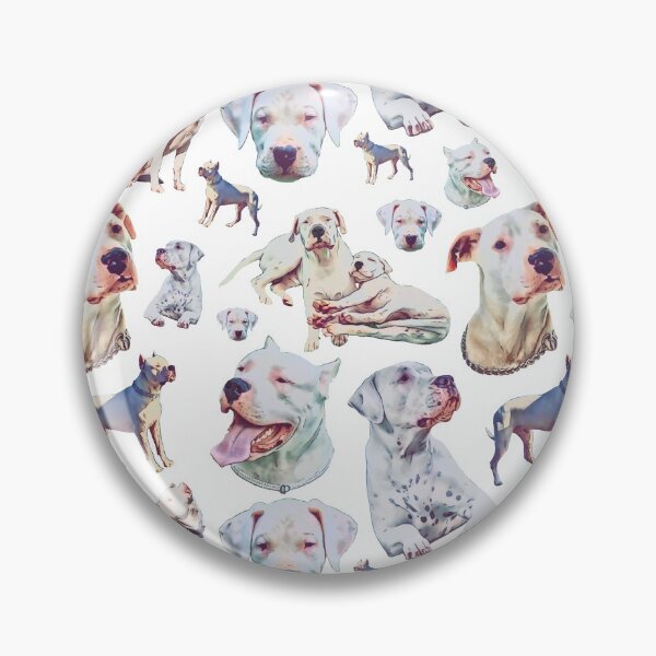 Item preview, Cartoon Puppy Dogo Argentino pattern design designed and sold by BayRosePets.
