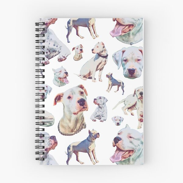 Item preview, Cartoon Puppy Dogo Argentino pattern design designed and sold by BayRosePets.