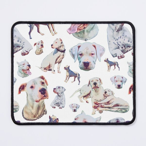 Item preview, Cartoon Puppy Dogo Argentino pattern design designed and sold by BayRosePets.