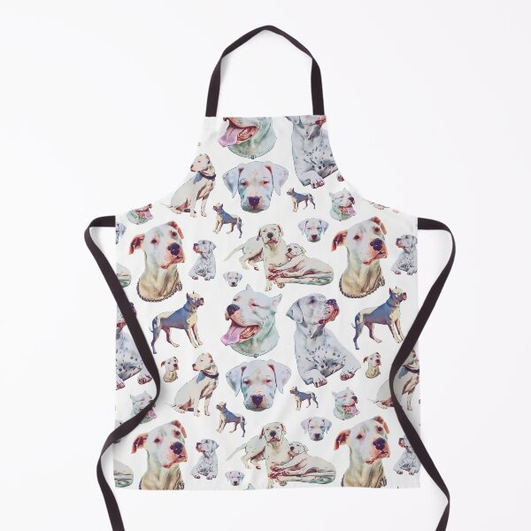 Item preview, Cartoon Puppy Dogo Argentino pattern design designed and sold by BayRosePets.